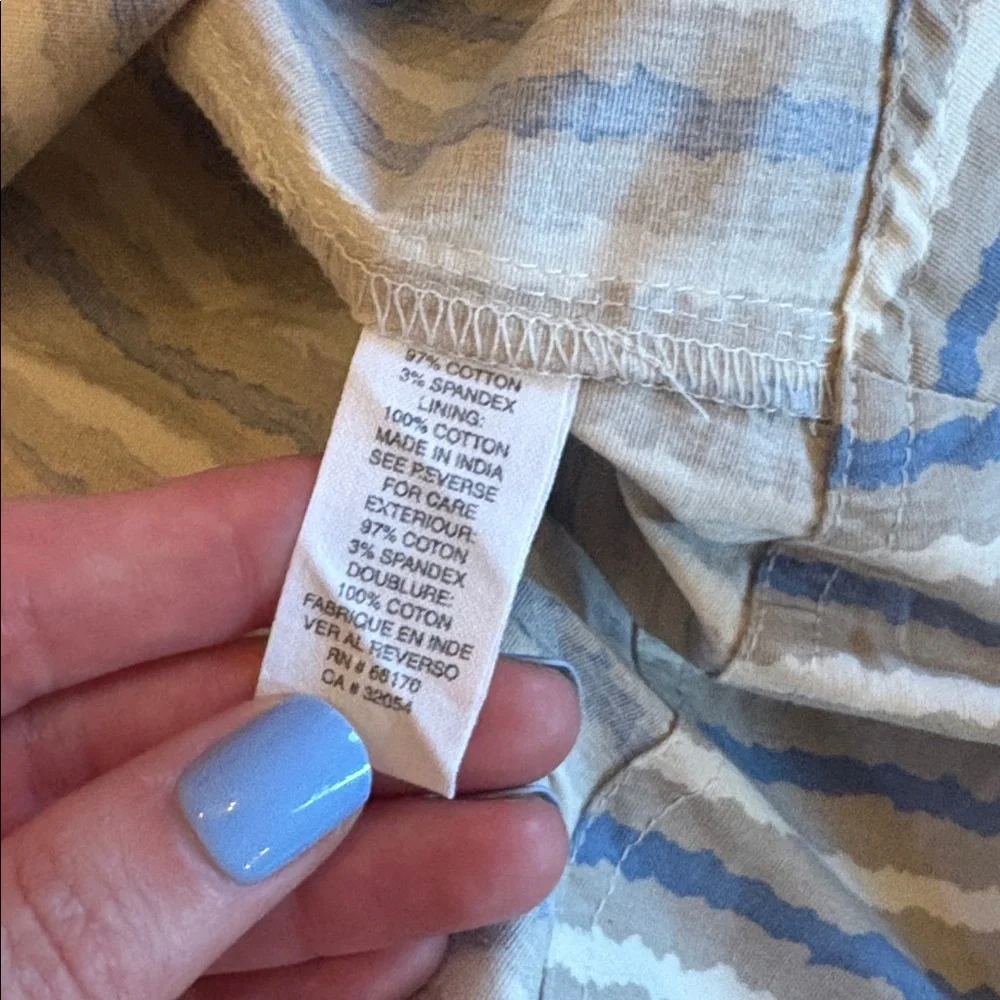 Free People Blue and White Striped Mini Dress
